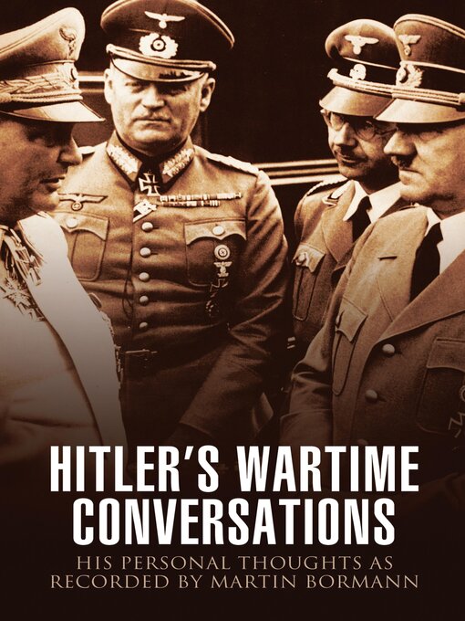 Cover image for Hitler's Wartime Conversations